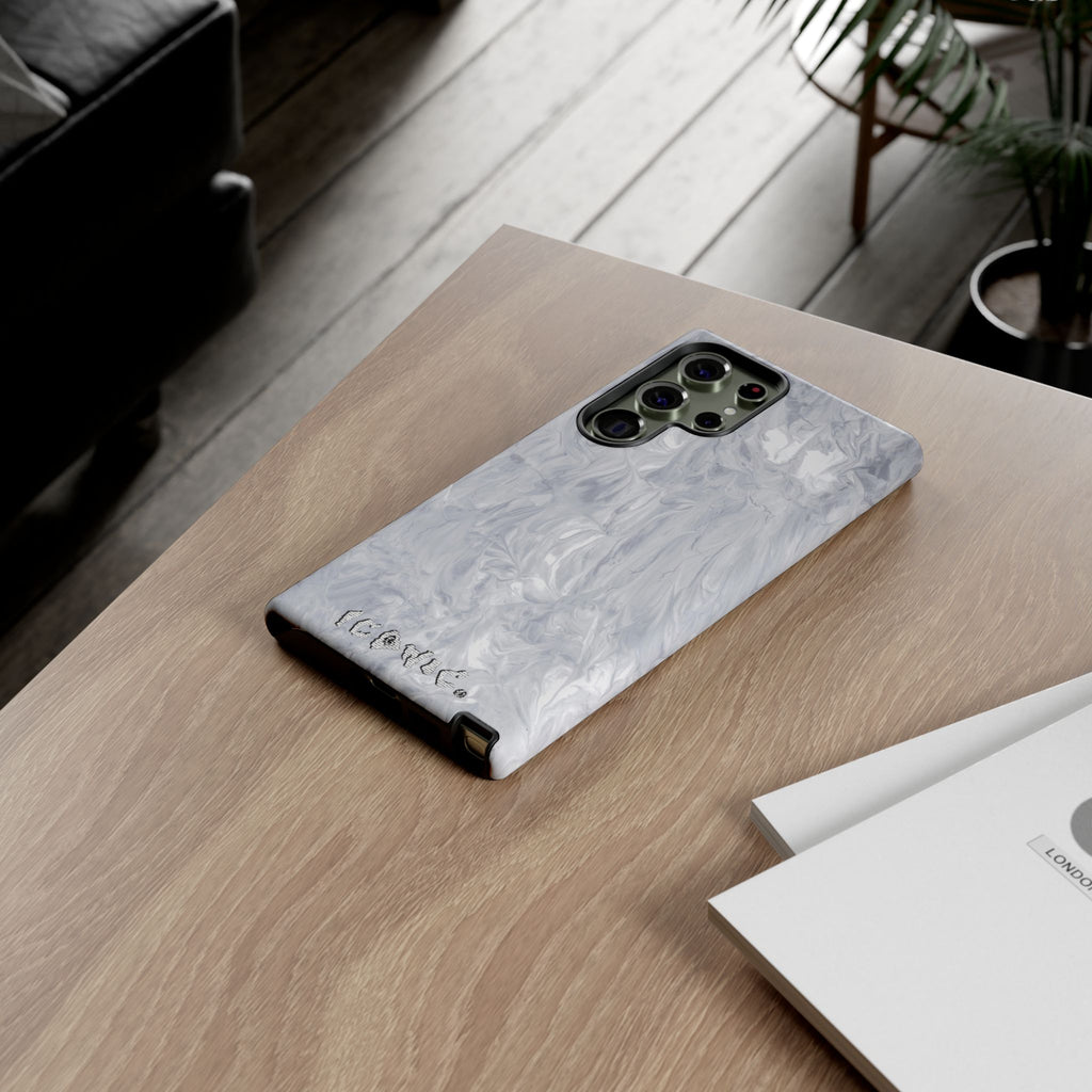 Silver Marble Tough Cases