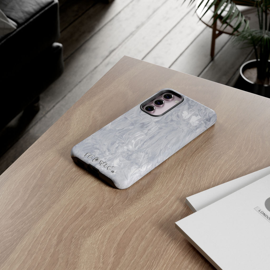 Silver Marble Tough Cases