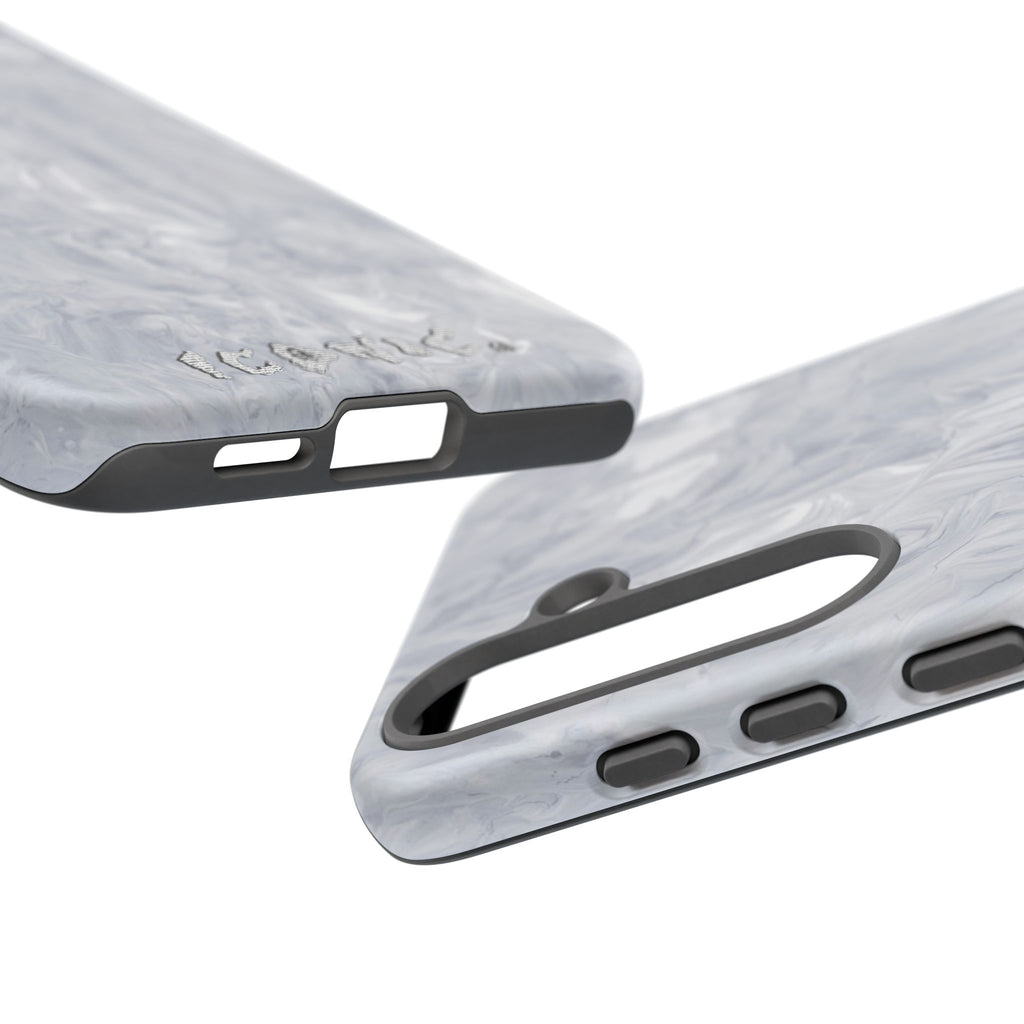 Silver Marble Tough Cases