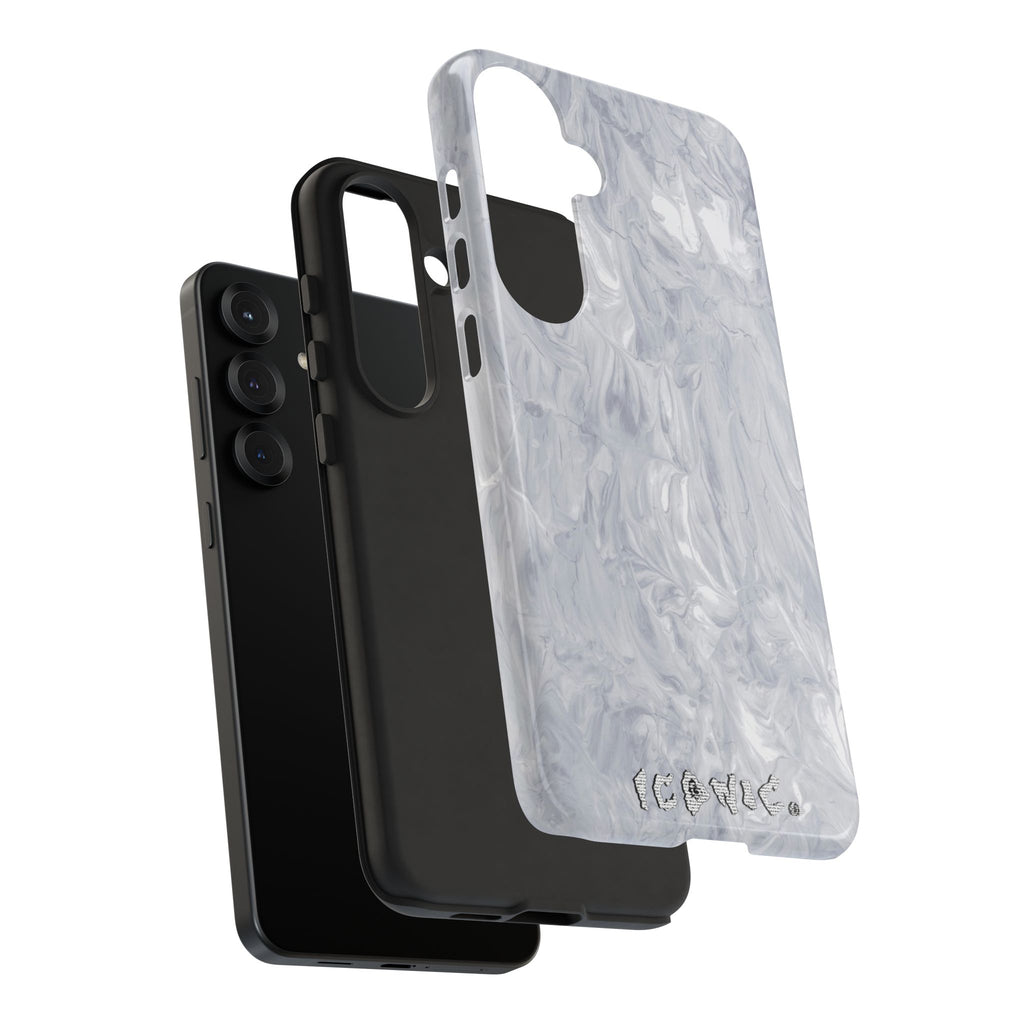 Silver Marble Tough Cases