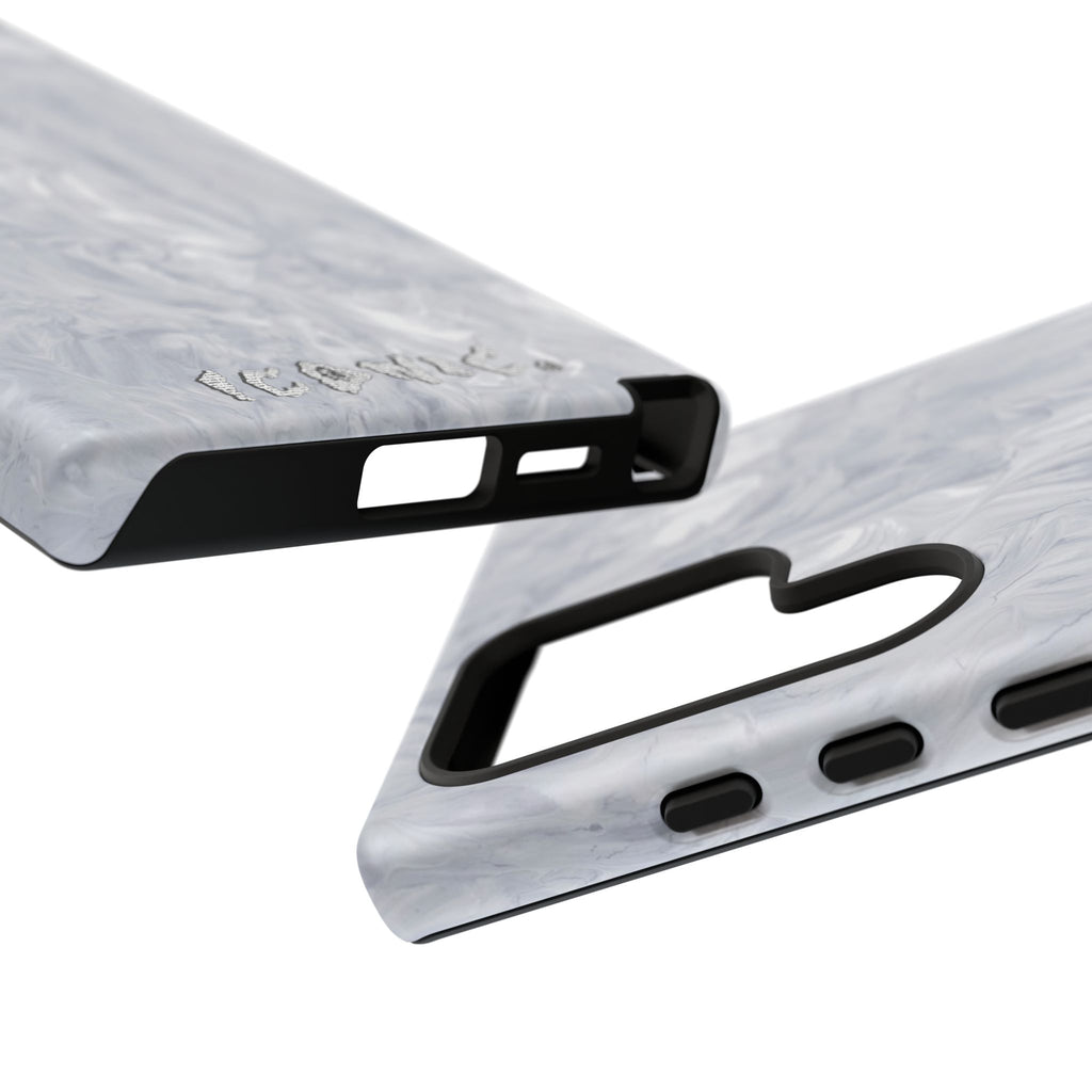 Silver Marble Tough Cases
