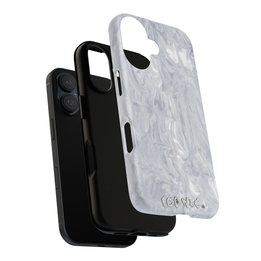 Silver Marble Tough Cases