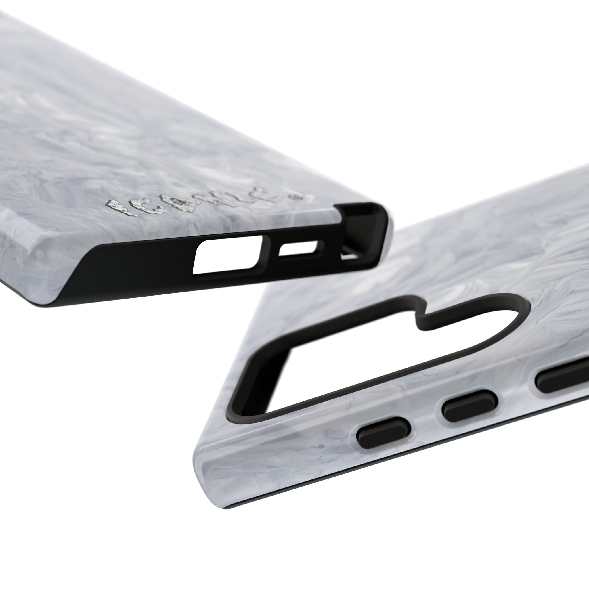 Silver Marble Tough Cases