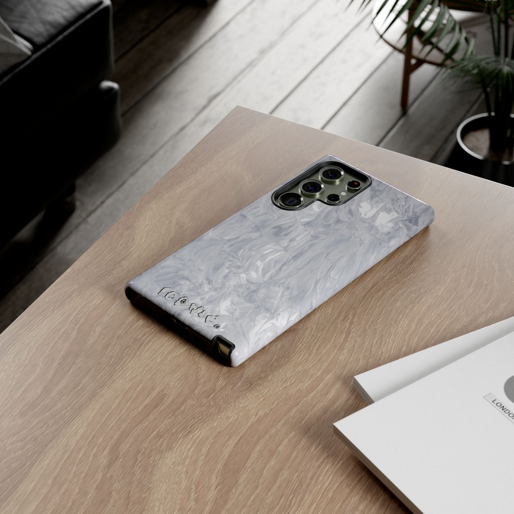 Silver Marble Tough Cases