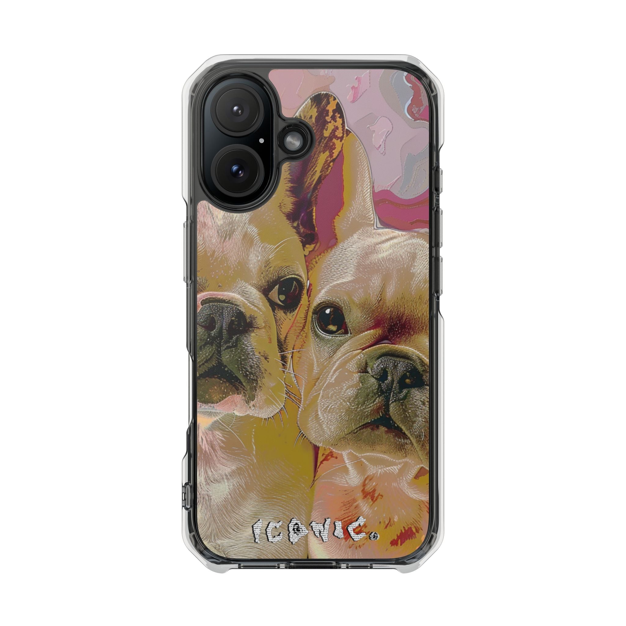 Pink Frenchie Magsafe Impact Cases