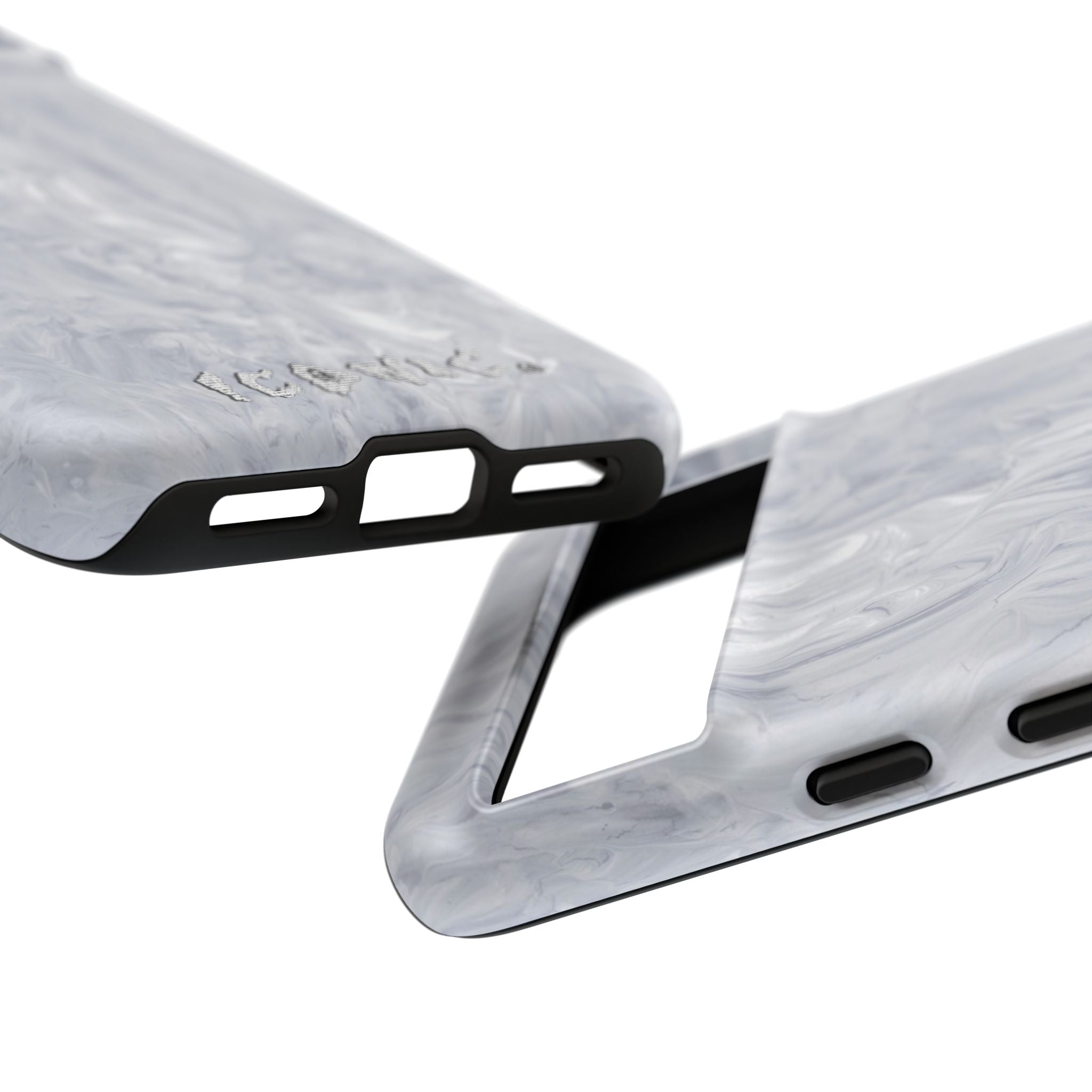 Silver Marble Tough Cases