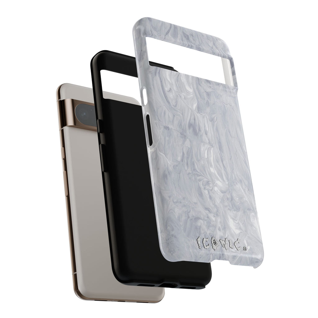 Silver Marble Tough Cases