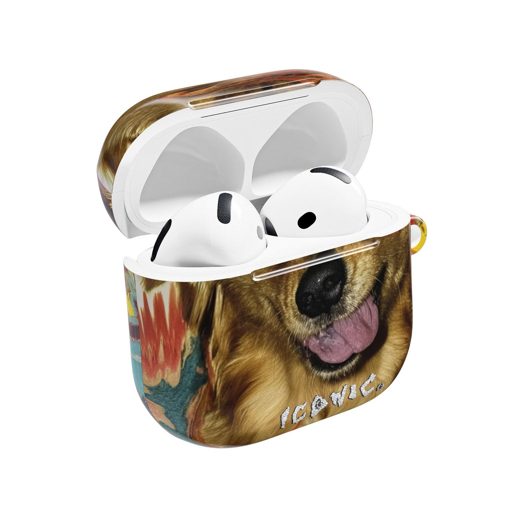 Iconic Animals Golden Retriever AirPods Case