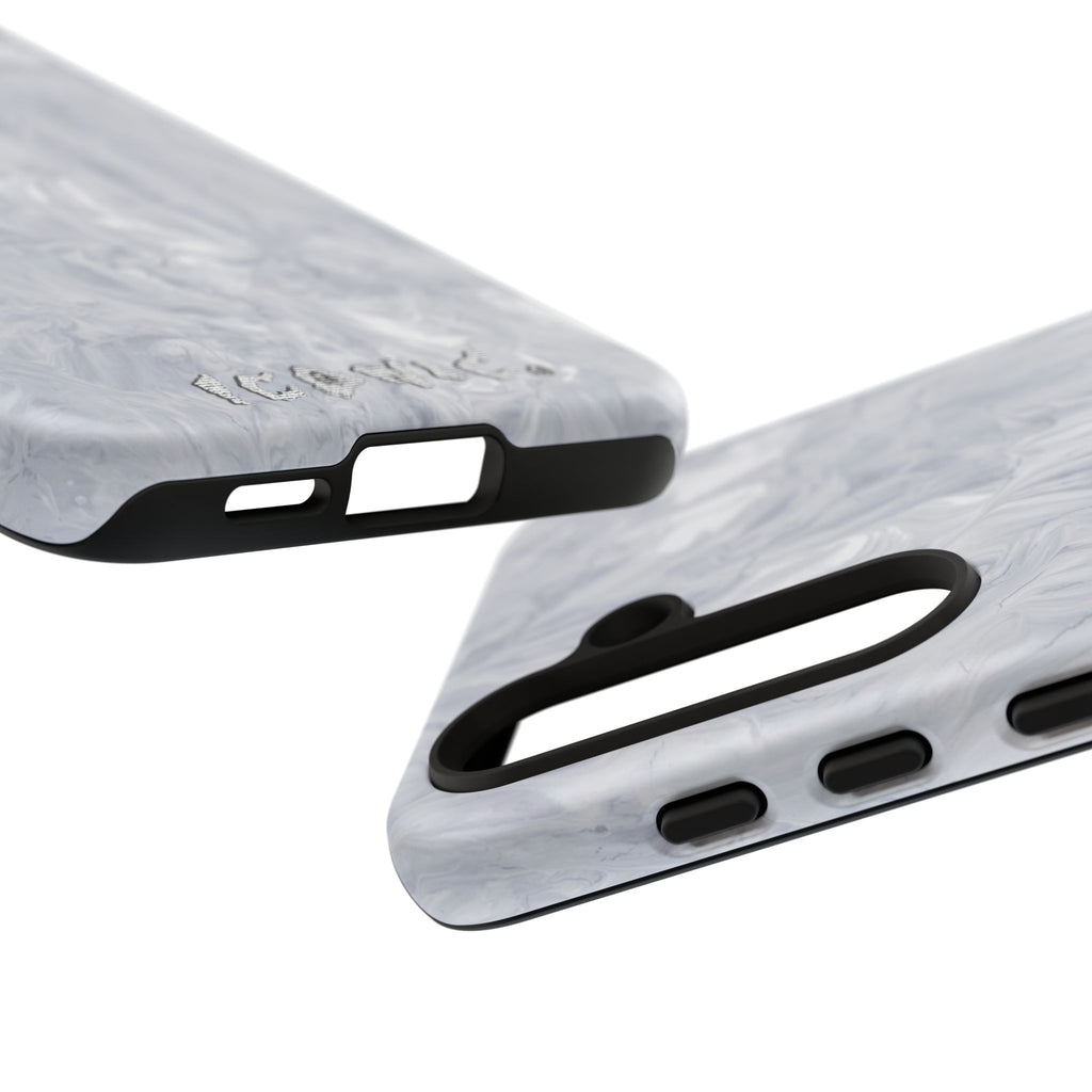 Silver Marble Tough Cases