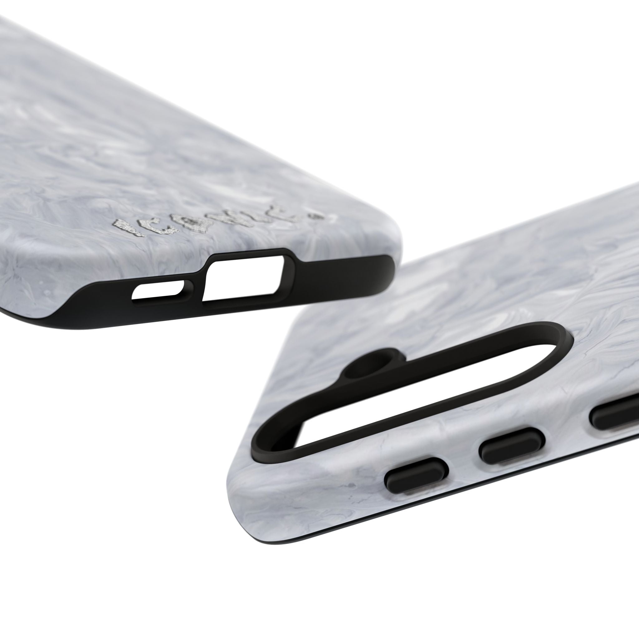 Silver Marble Tough Cases