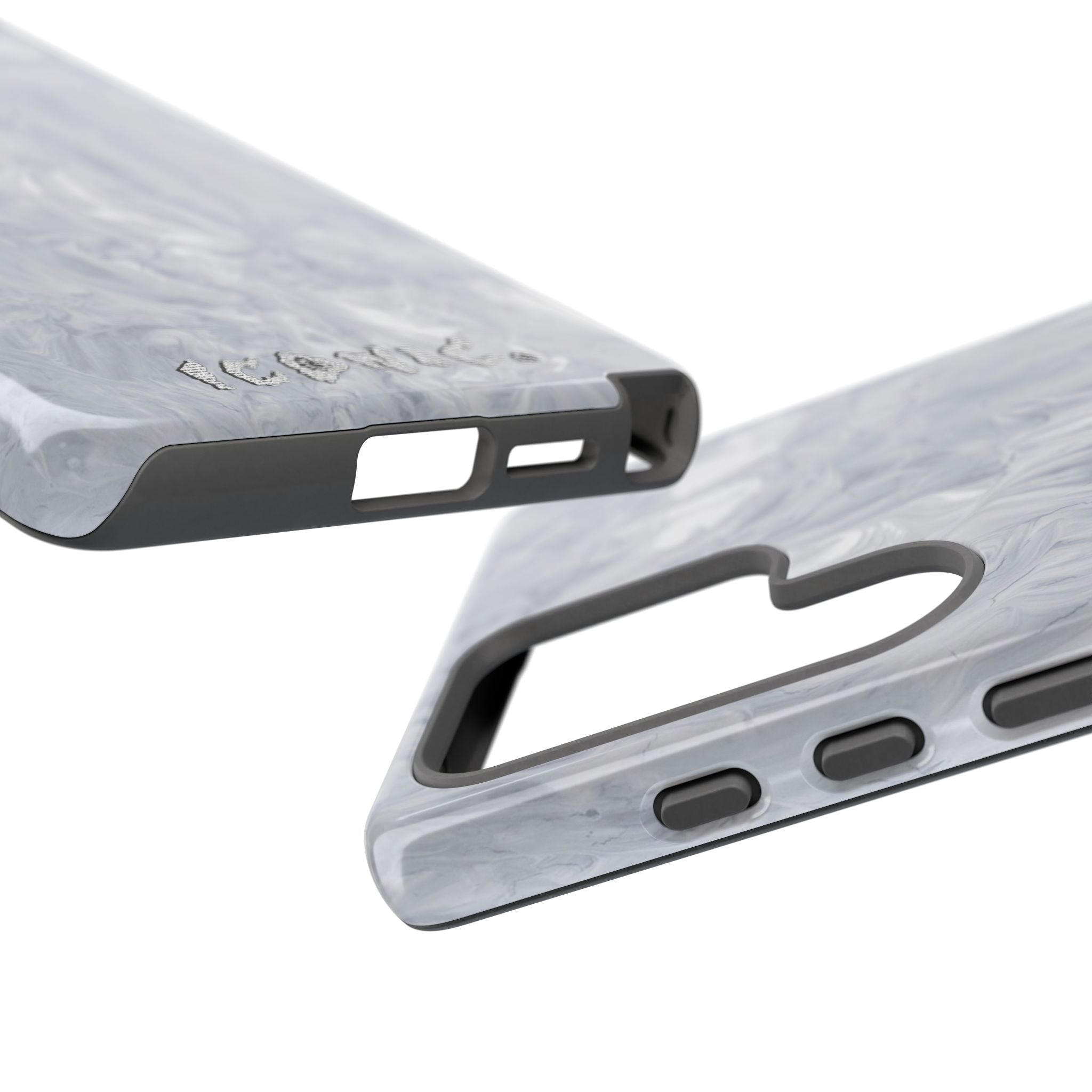 Silver Marble Tough Cases