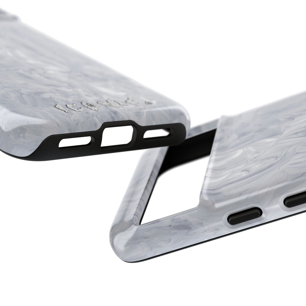 Silver Marble Tough Cases