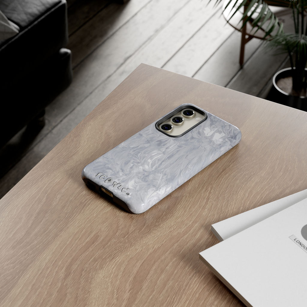 Silver Marble Tough Cases