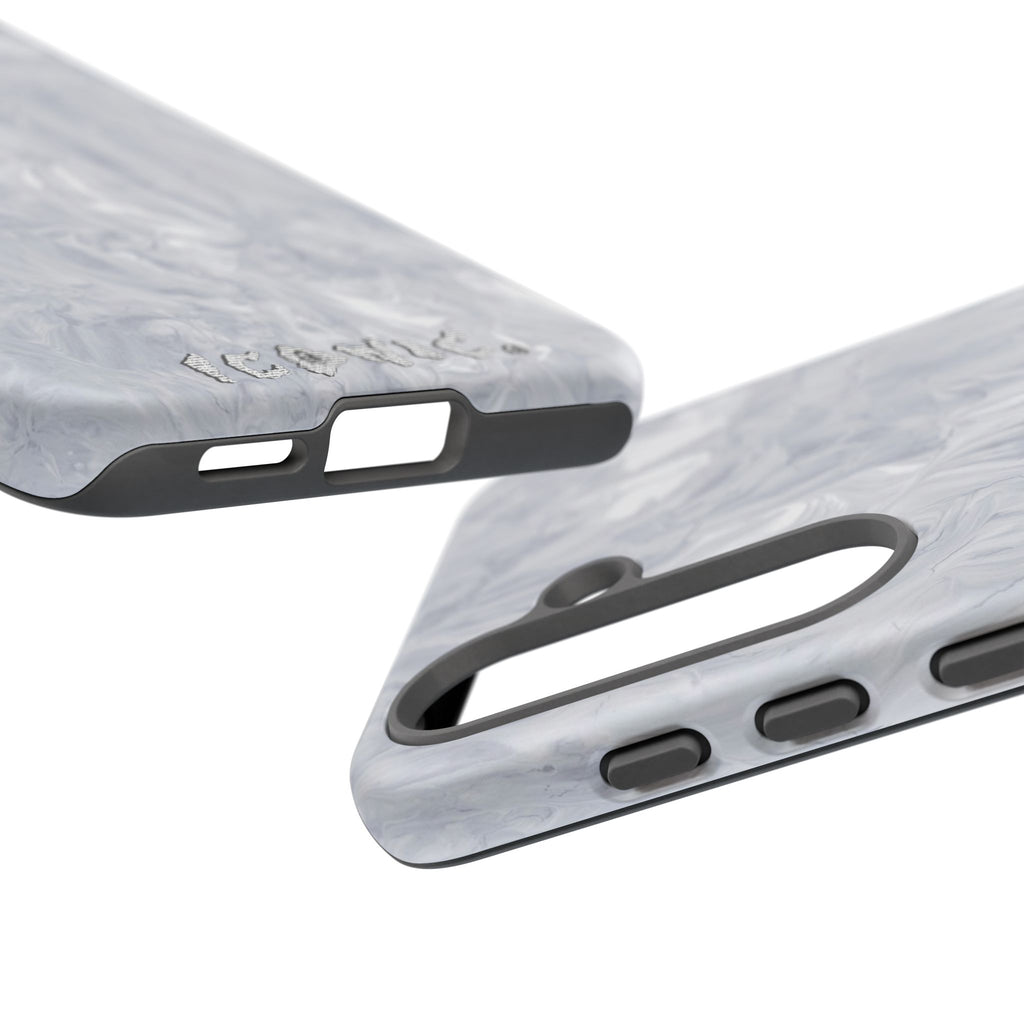 Silver Marble Tough Cases