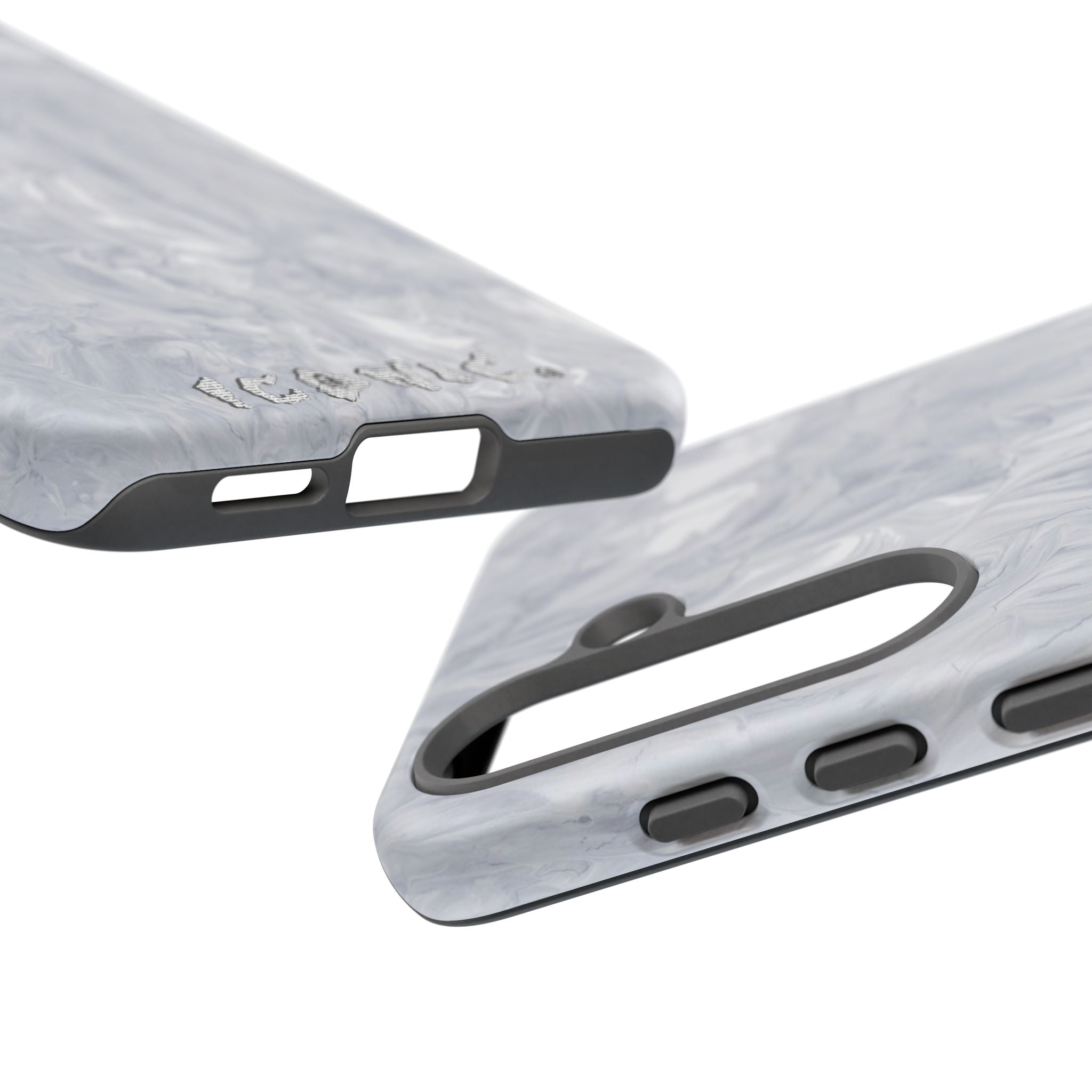 Silver Marble Tough Cases