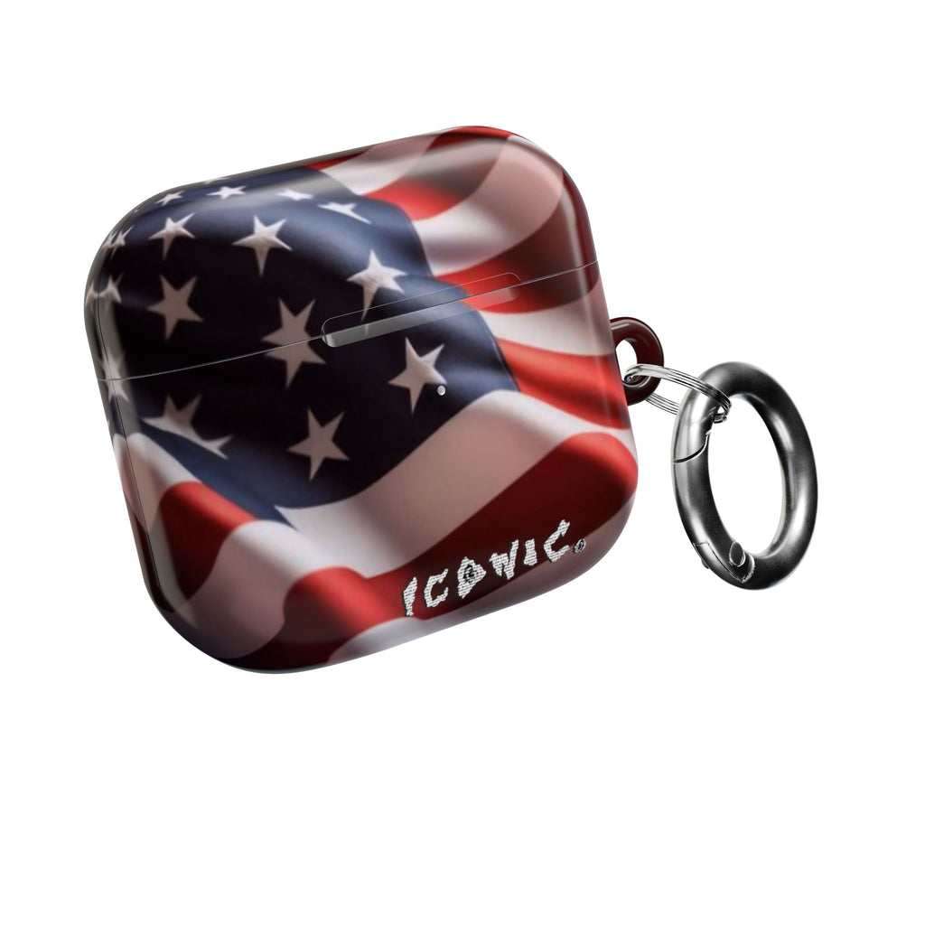 Iconic Flag USA AirPods Case