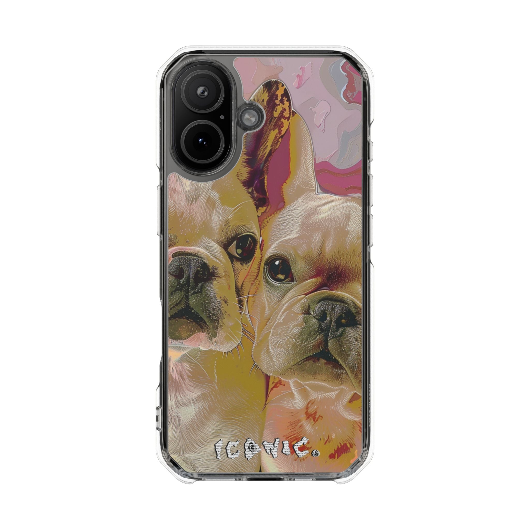 Pink Frenchie Magsafe Impact Cases