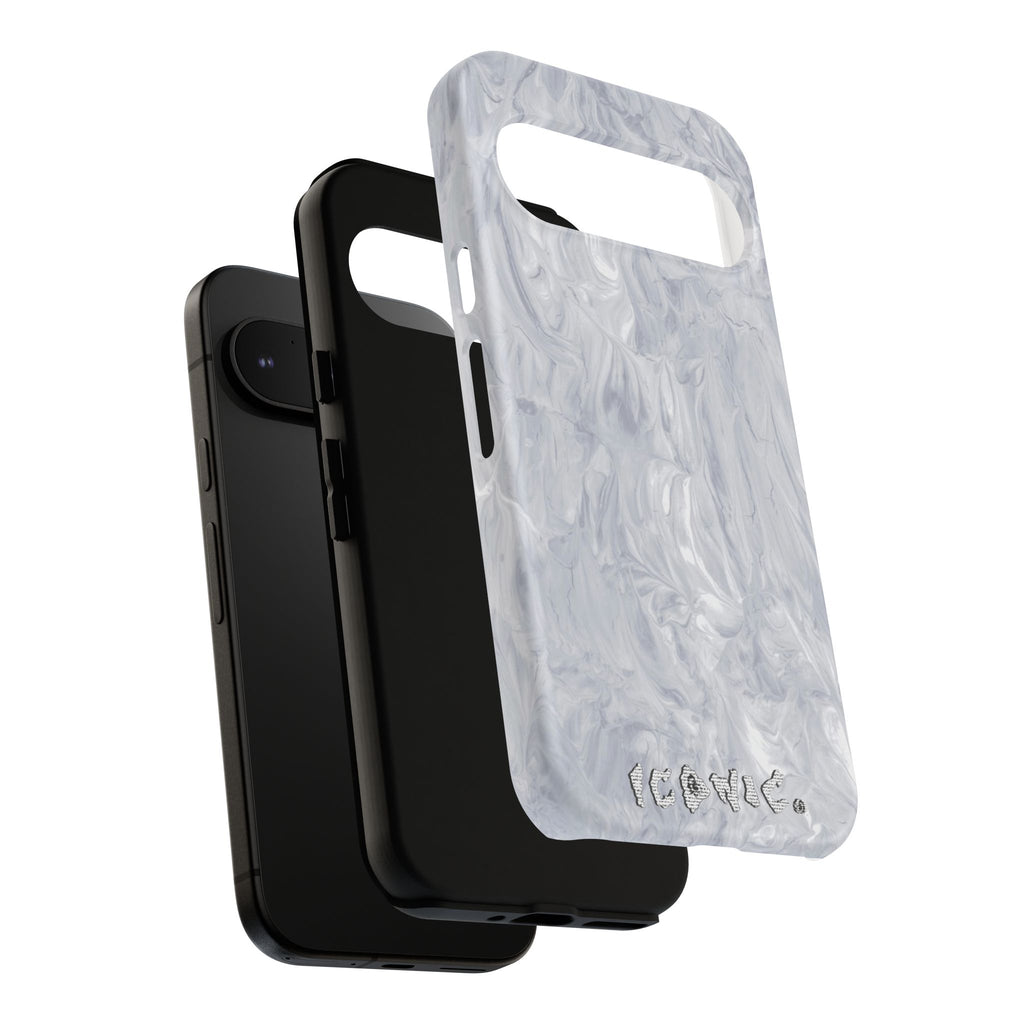 Silver Marble Tough Cases
