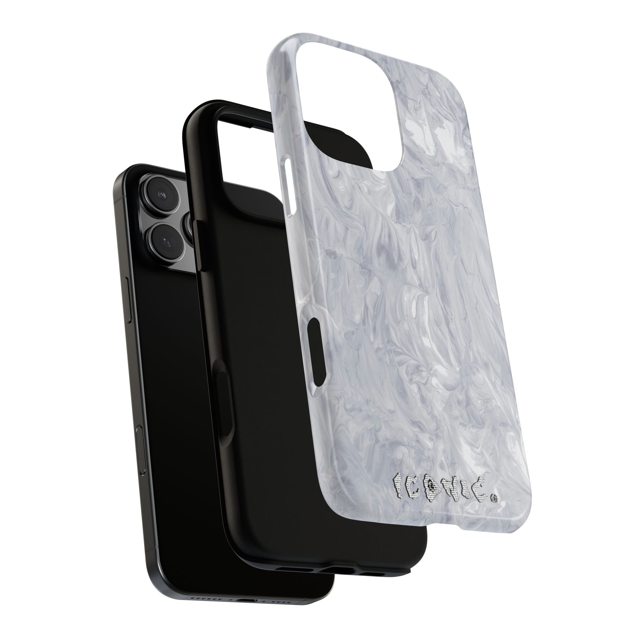 Silver Marble Tough Cases