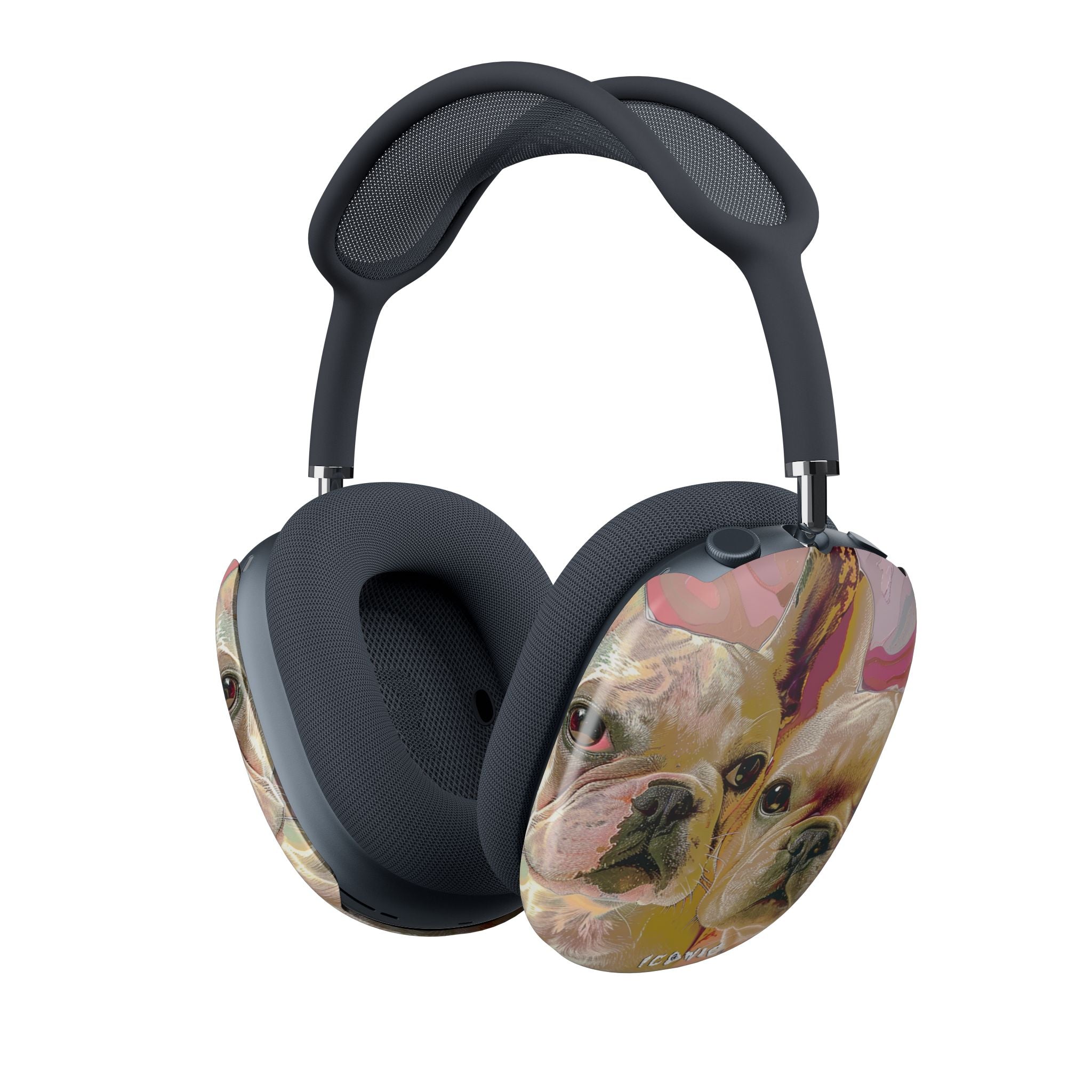Pink Frenchie AirPods Max Shell Case