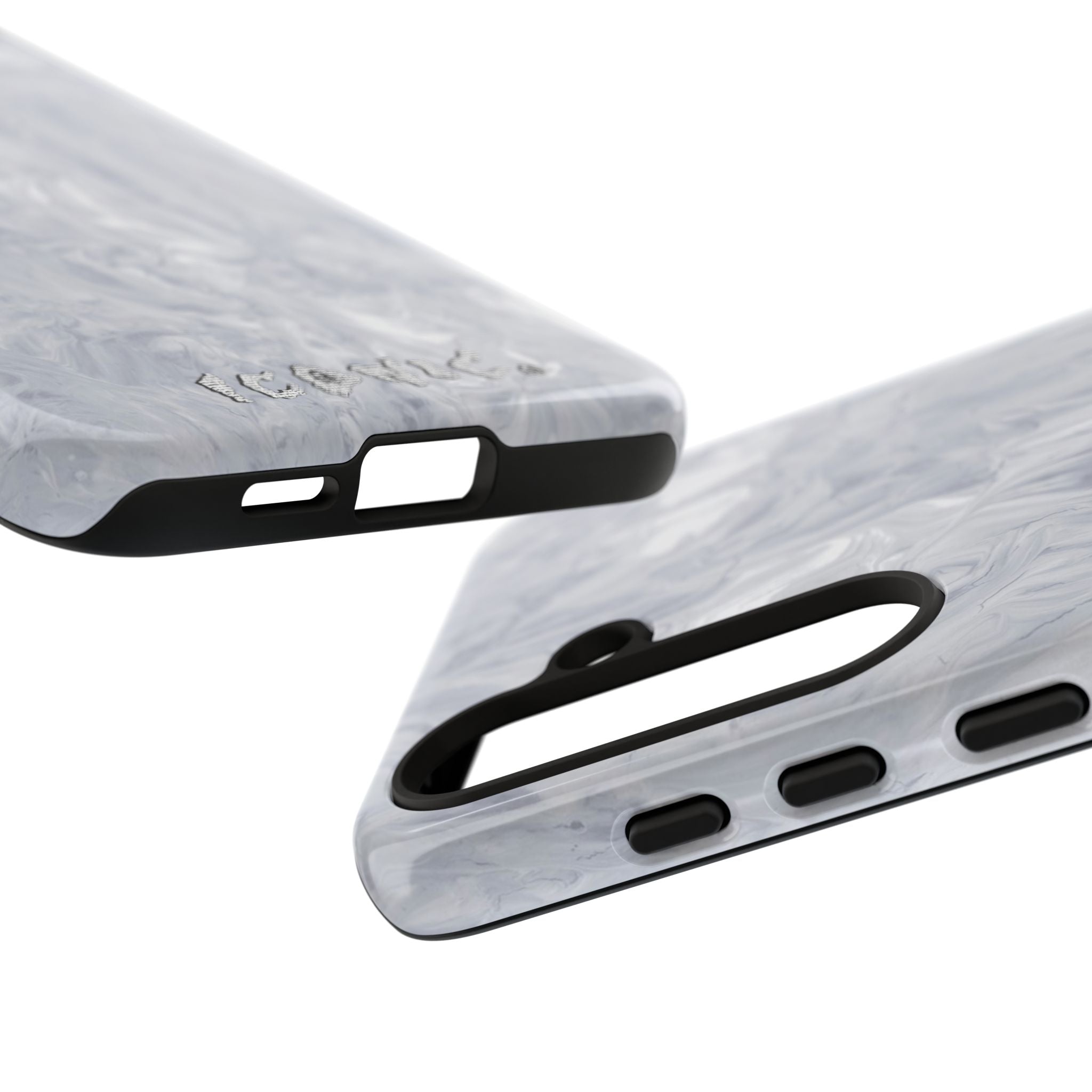 Silver Marble Tough Cases