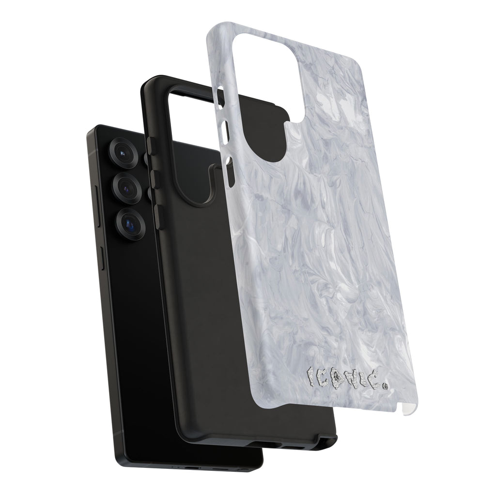 Silver Marble Tough Cases