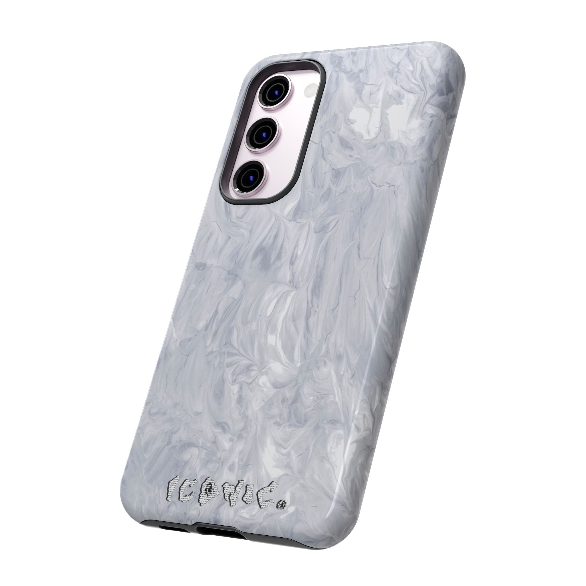 Silver Marble Tough Cases