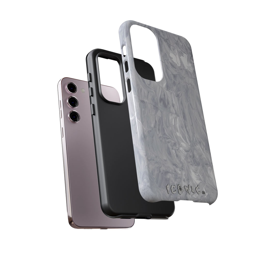 Silver Marble Tough Cases