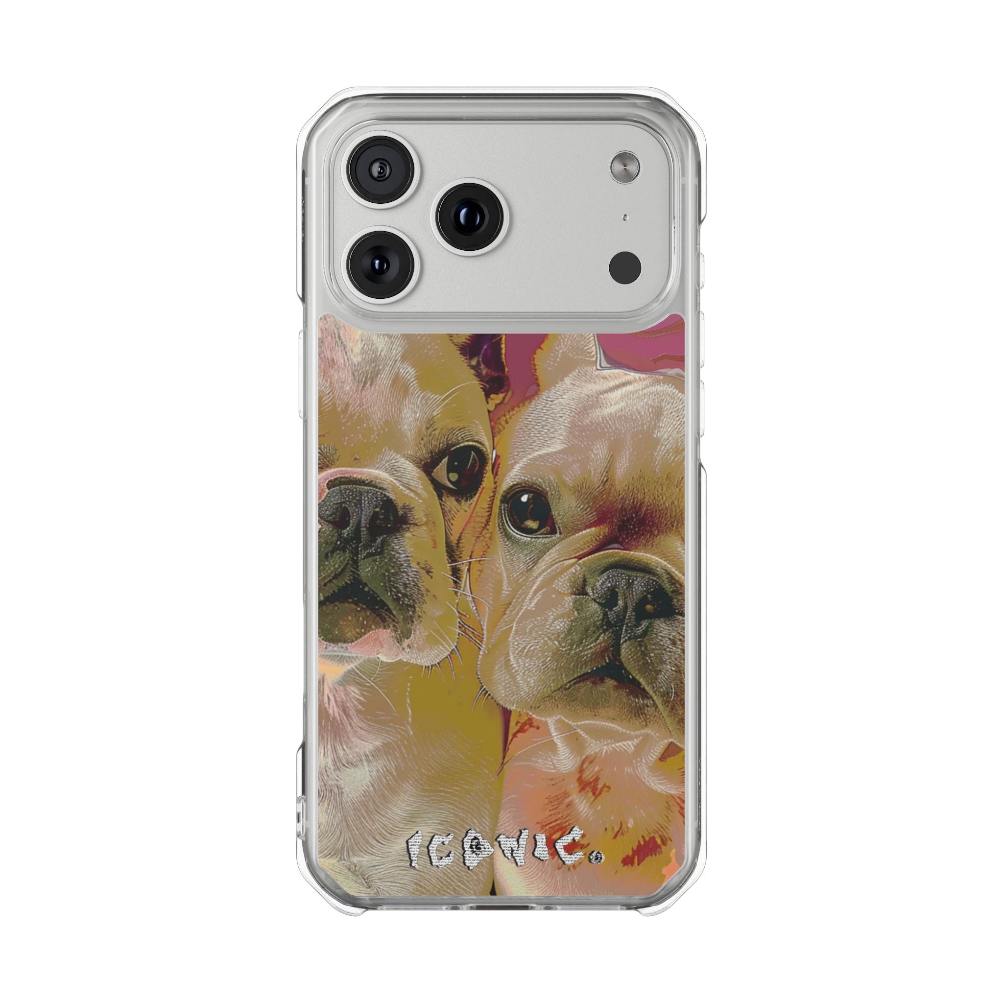 Pink Frenchie Magsafe Impact Cases