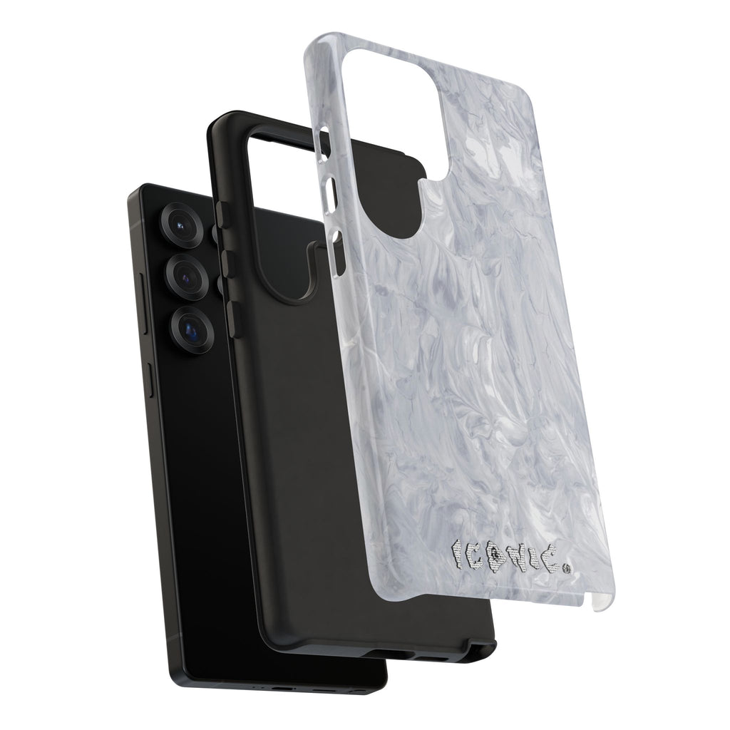 Silver Marble Tough Cases