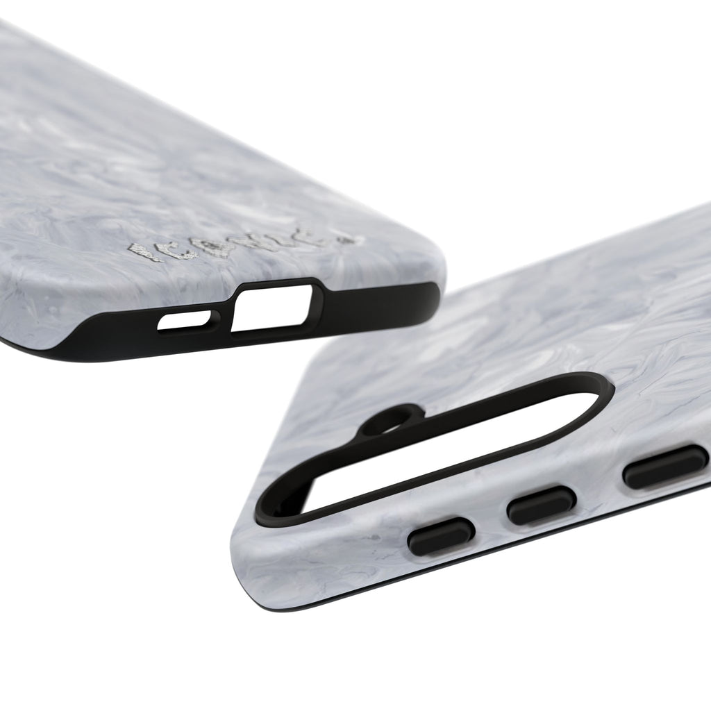 Silver Marble Tough Cases