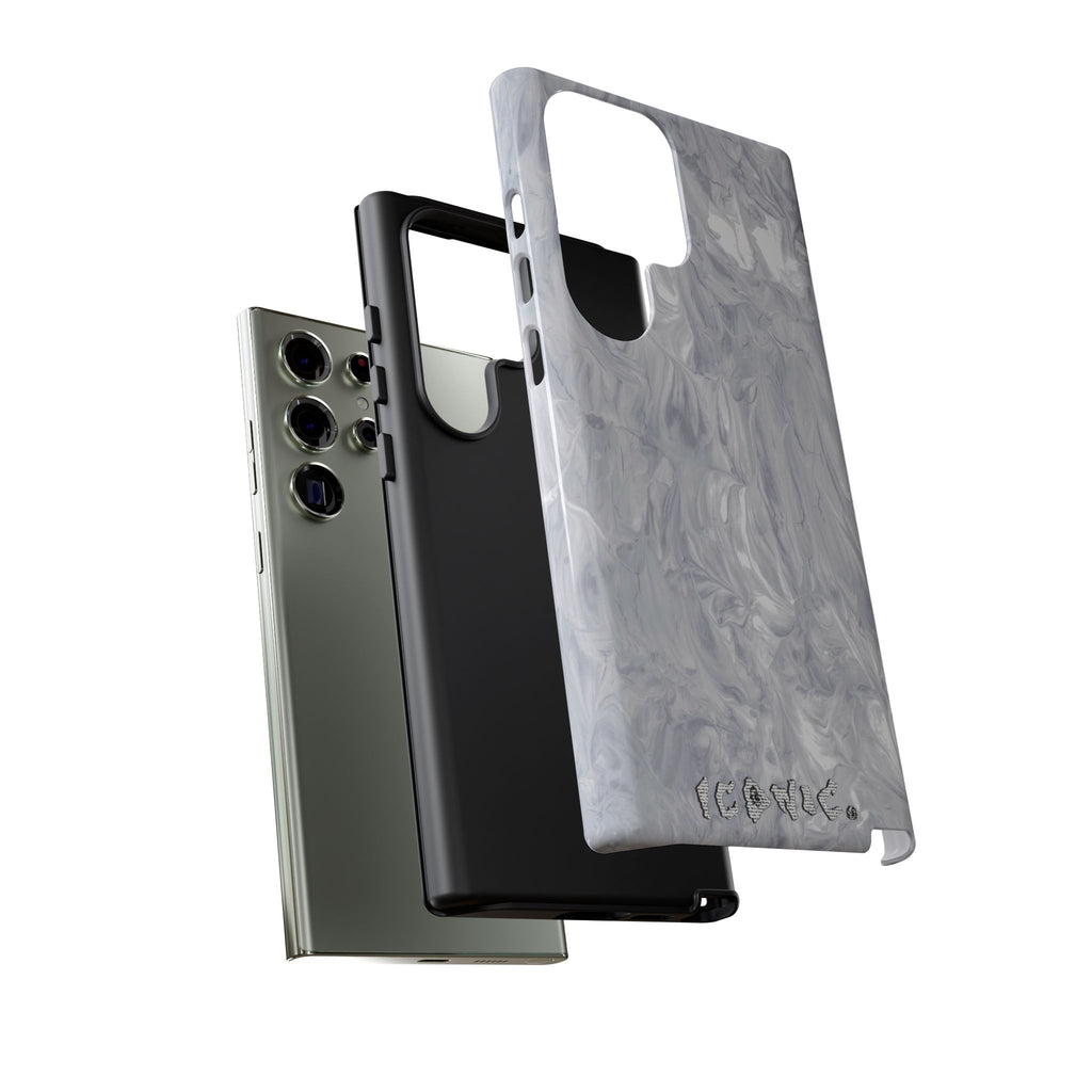 Silver Marble Tough Cases