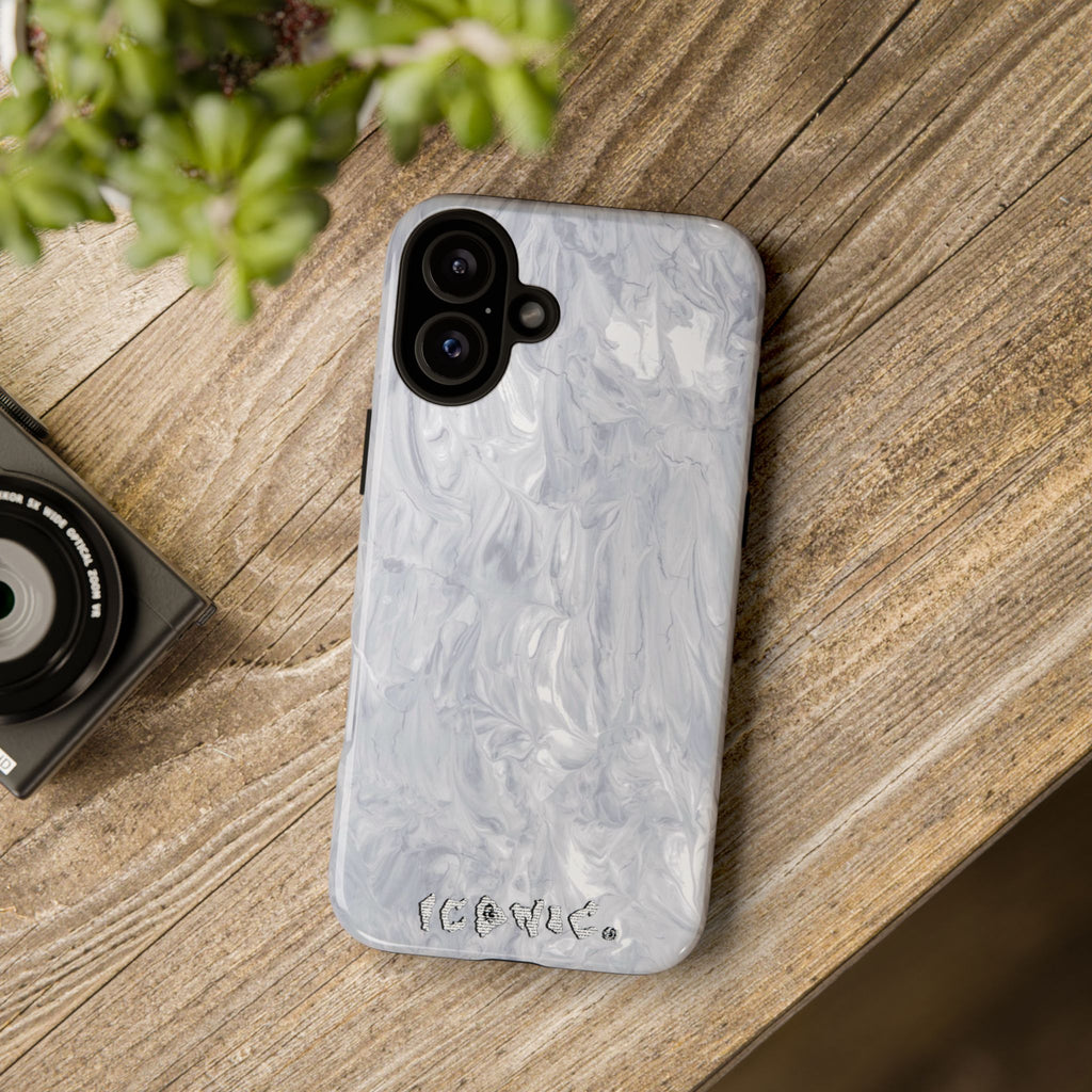 Silver Marble Tough Cases
