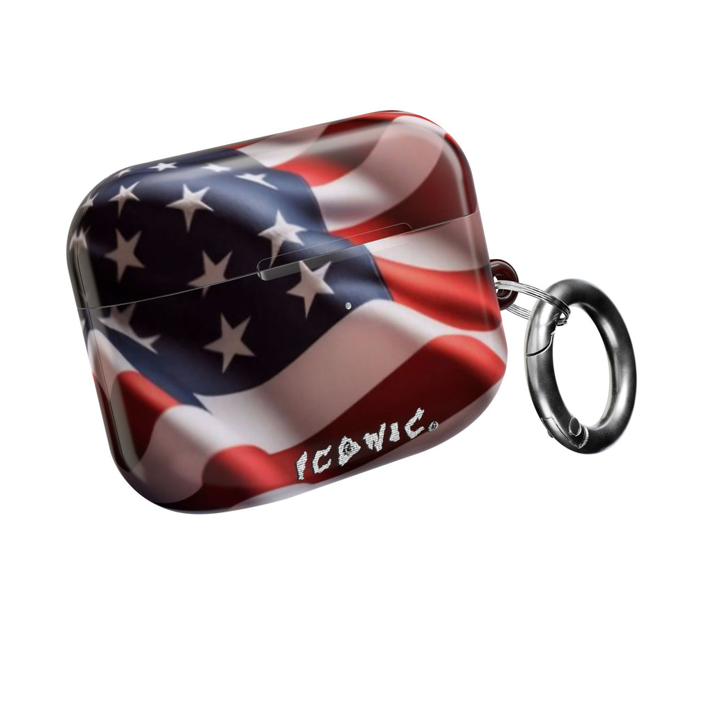 Iconic Flag USA AirPods Case