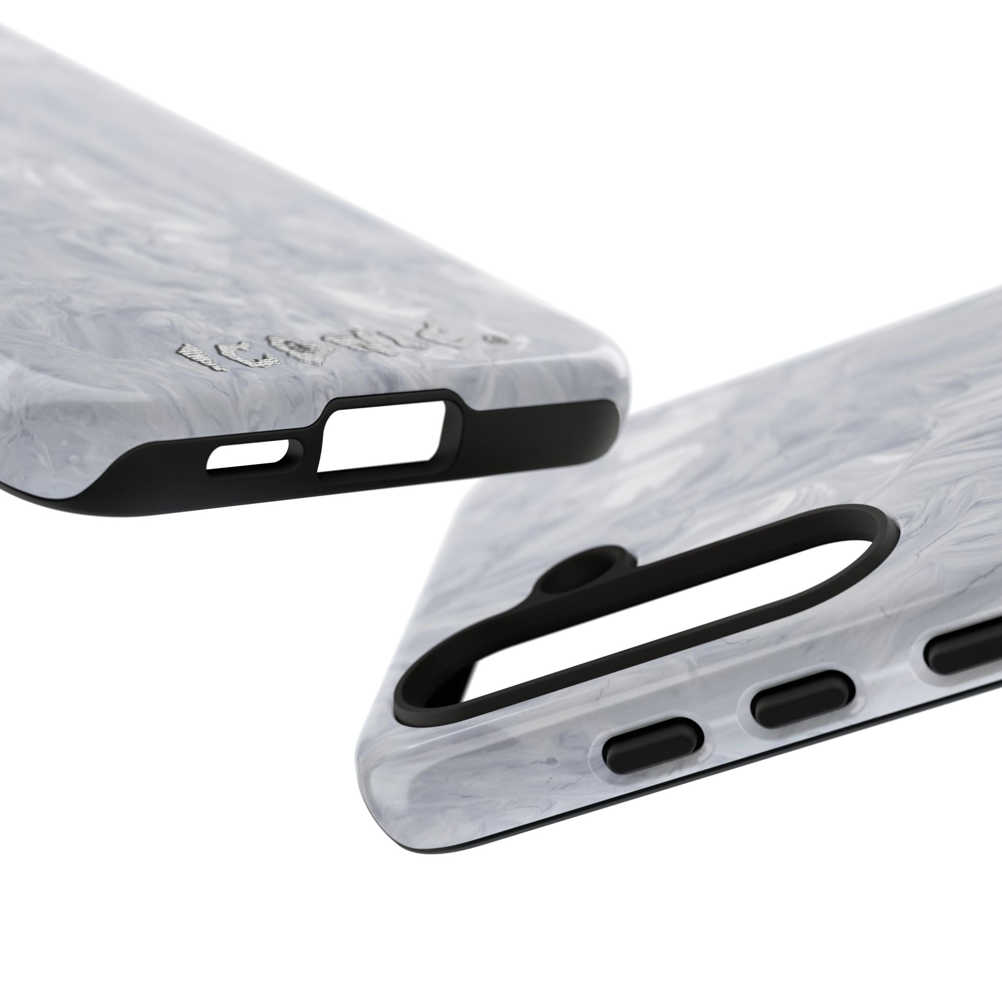 Silver Marble Tough Cases