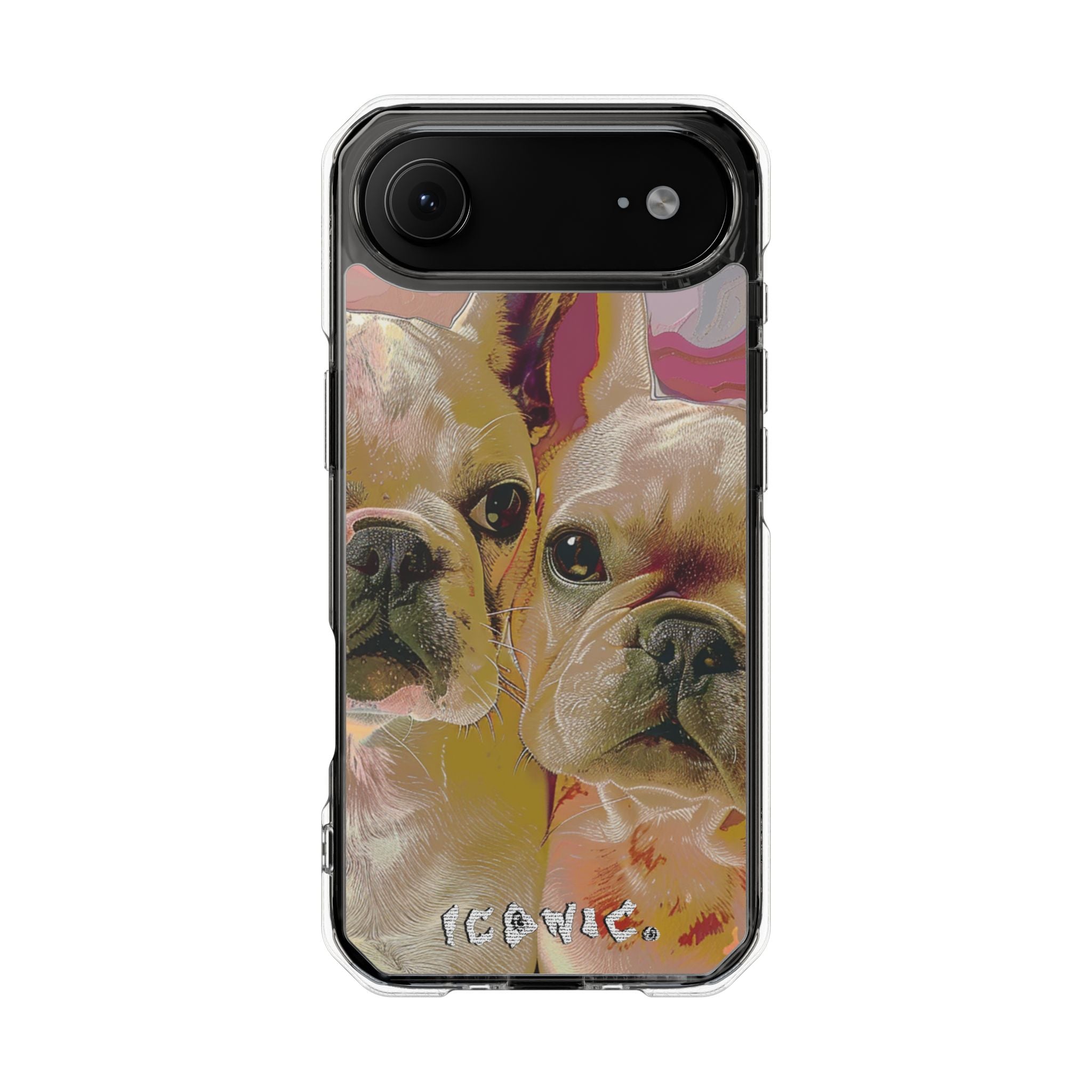 Pink Frenchie Magsafe Impact Cases