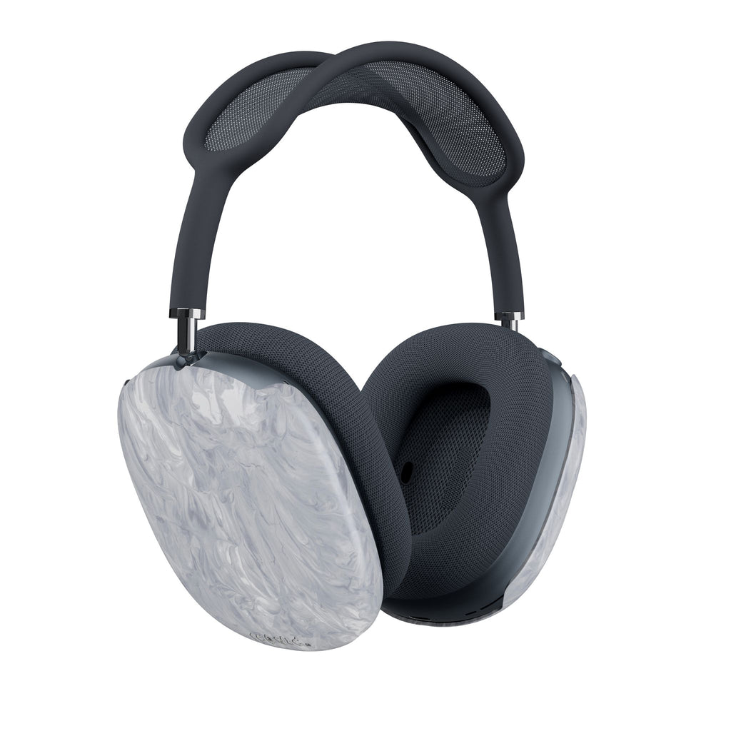 Silver Marble AirPods Max Shell Case