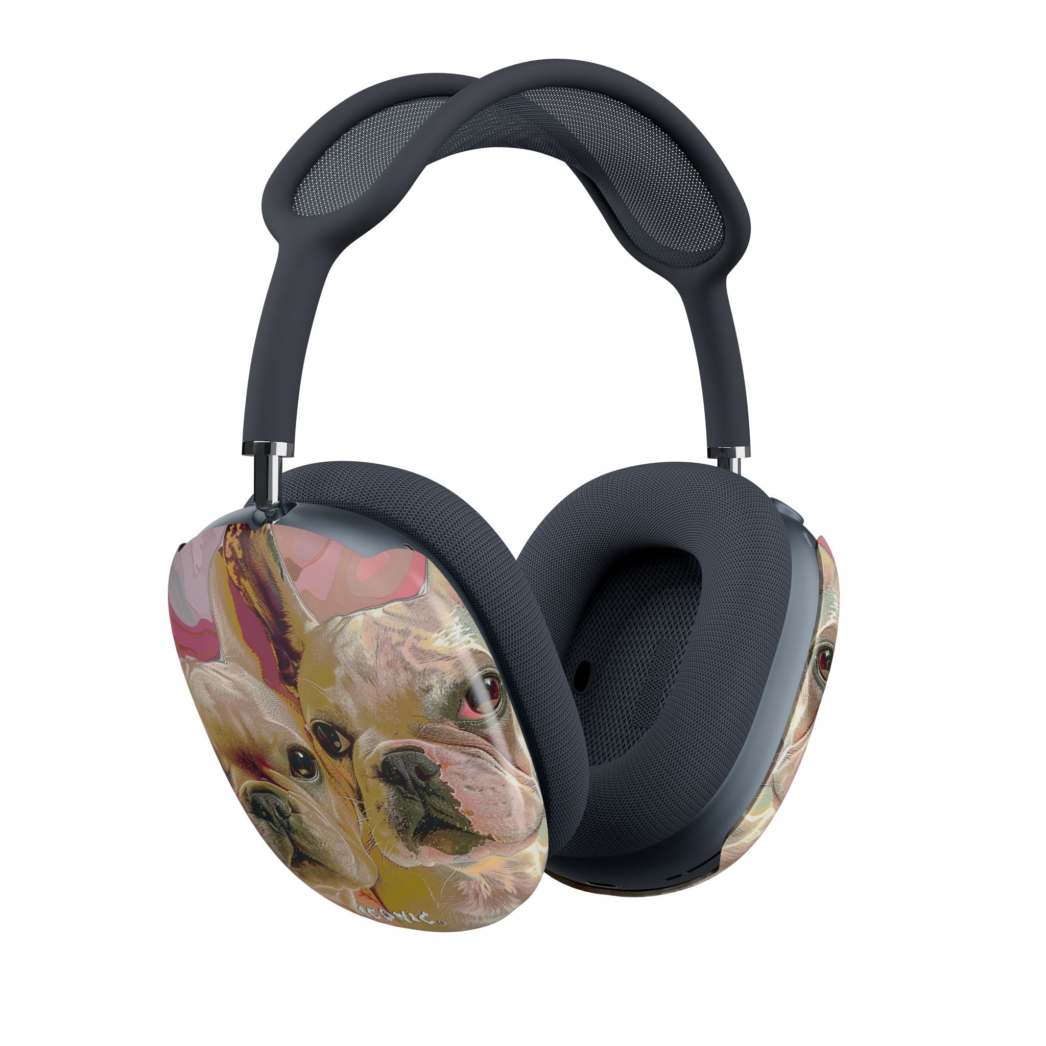 Pink Frenchie AirPods Max Shell Case