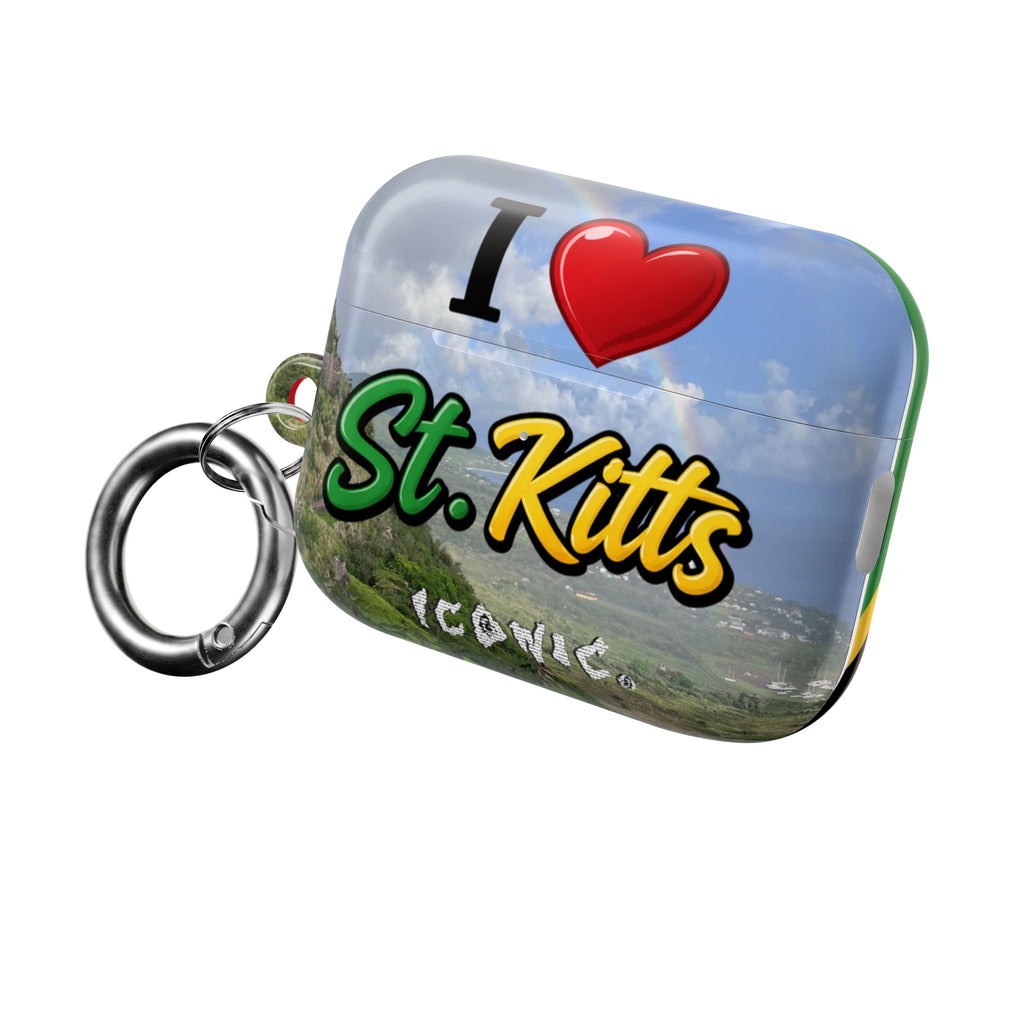 Iconic I Heart St. Kitts AirPods Case