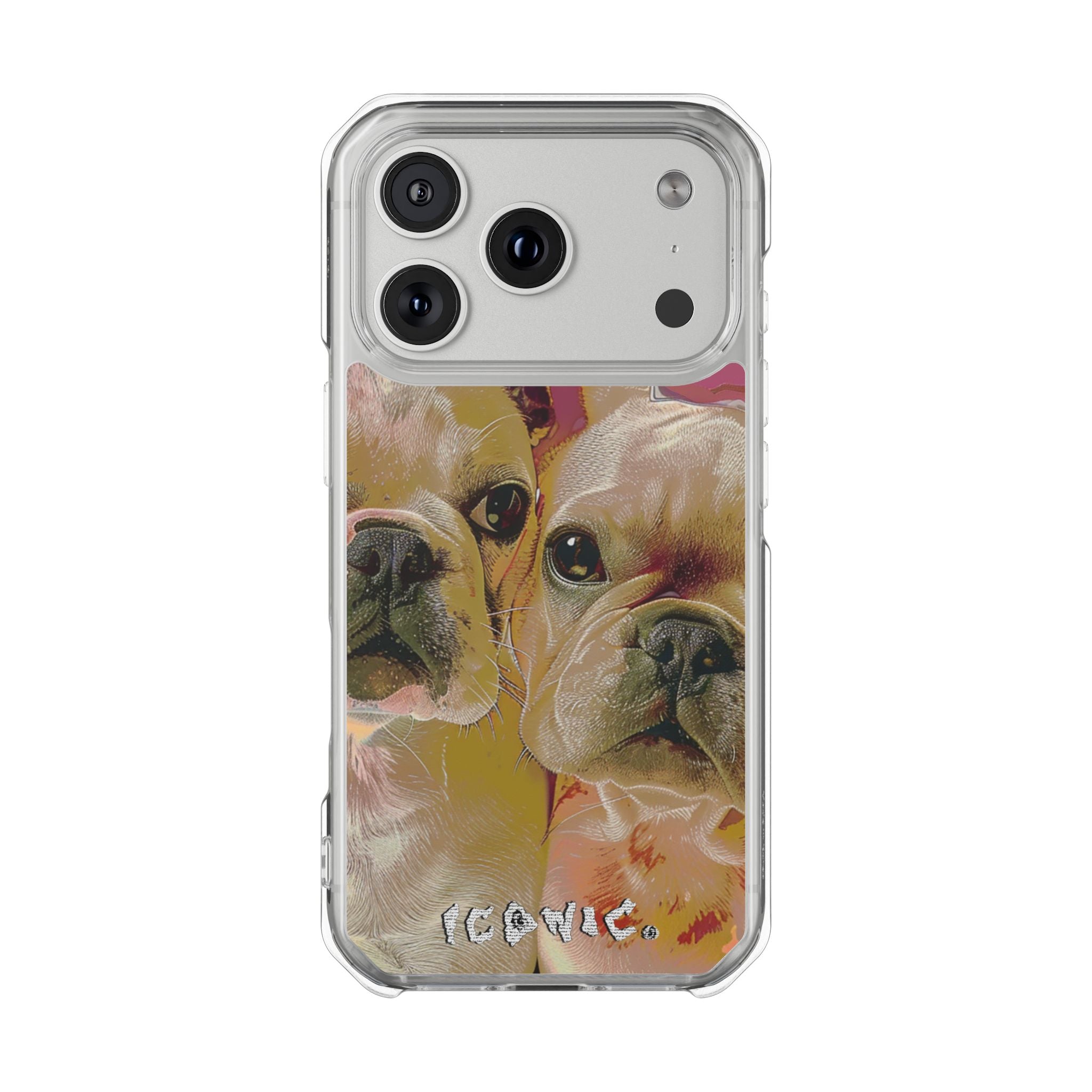 Pink Frenchie Magsafe Impact Cases