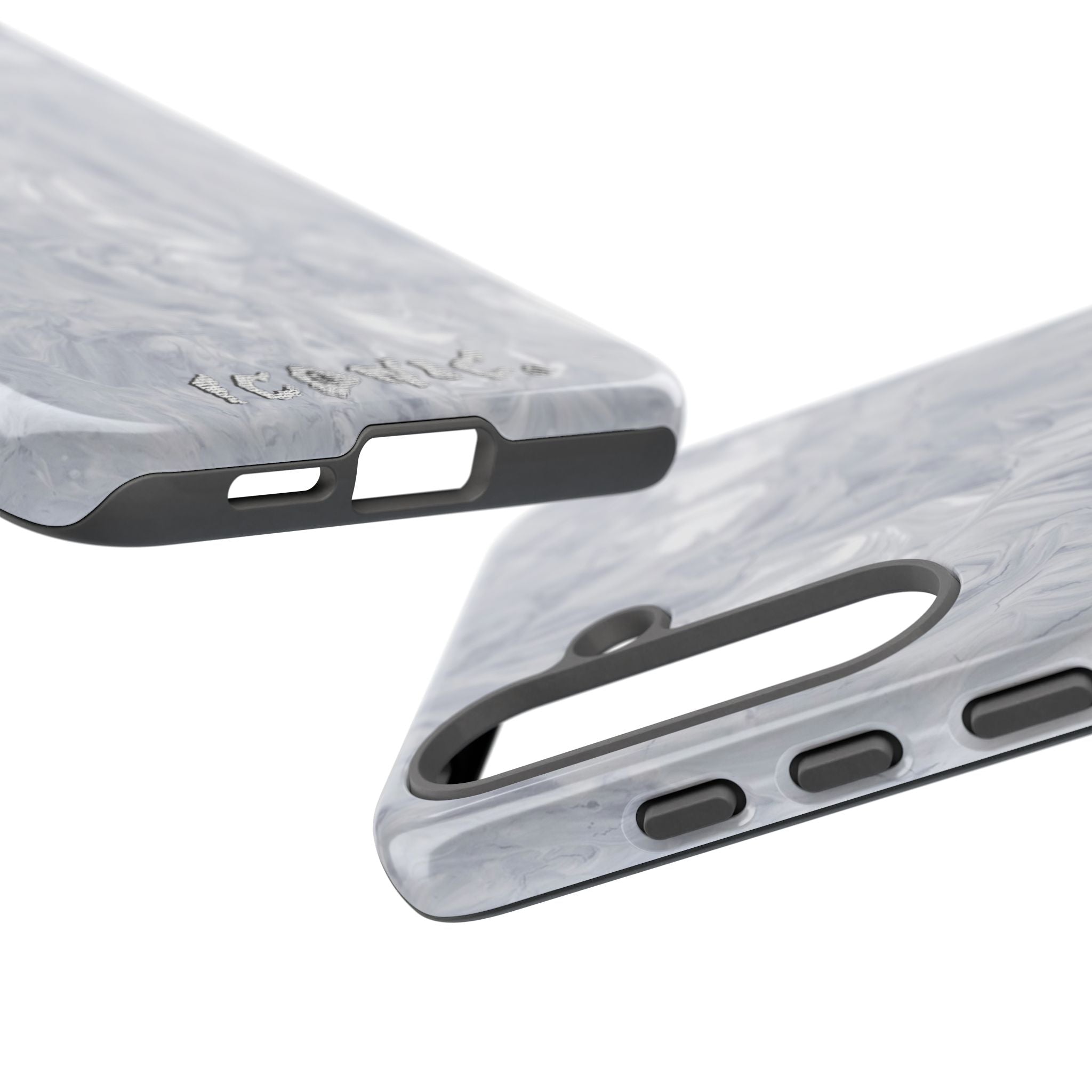 Silver Marble Tough Cases