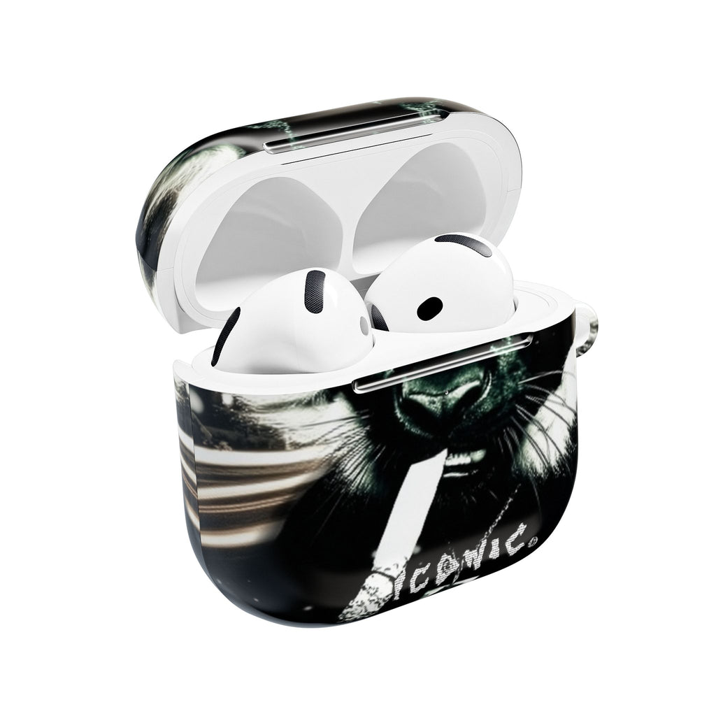 Iconic Animals Black Panther AirPods Case