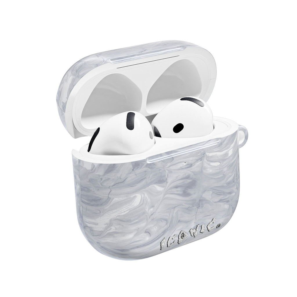 Silver Marble AirPod Cases