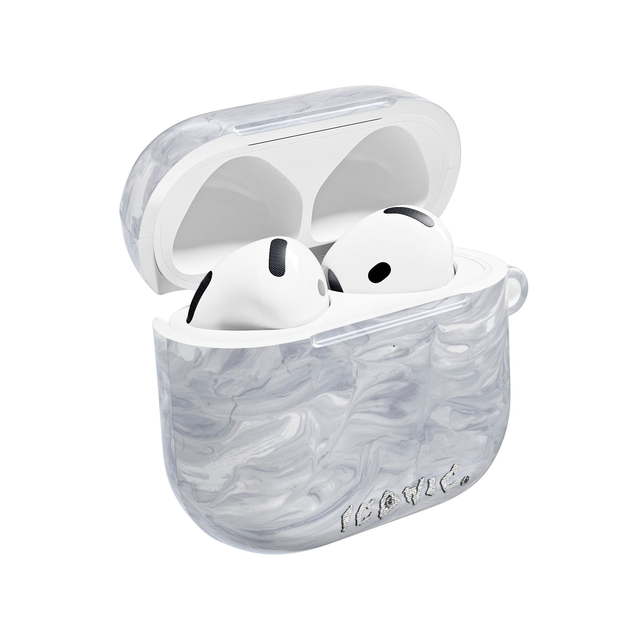 Silver Marble AirPod Cases