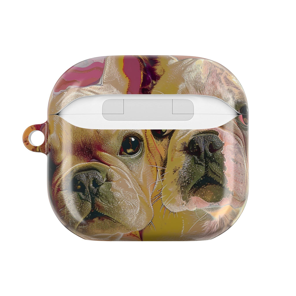 Pink Frenchie AirPods Case