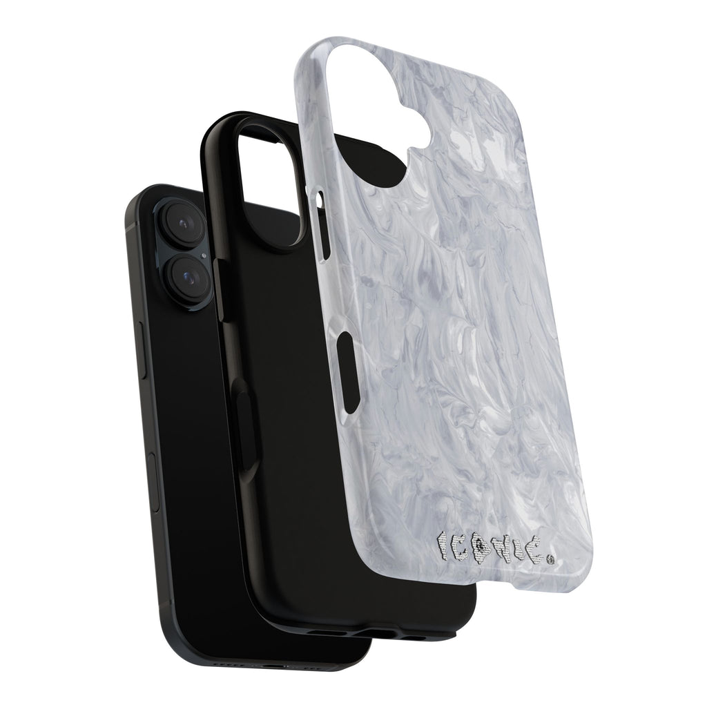 Silver Marble Tough Cases