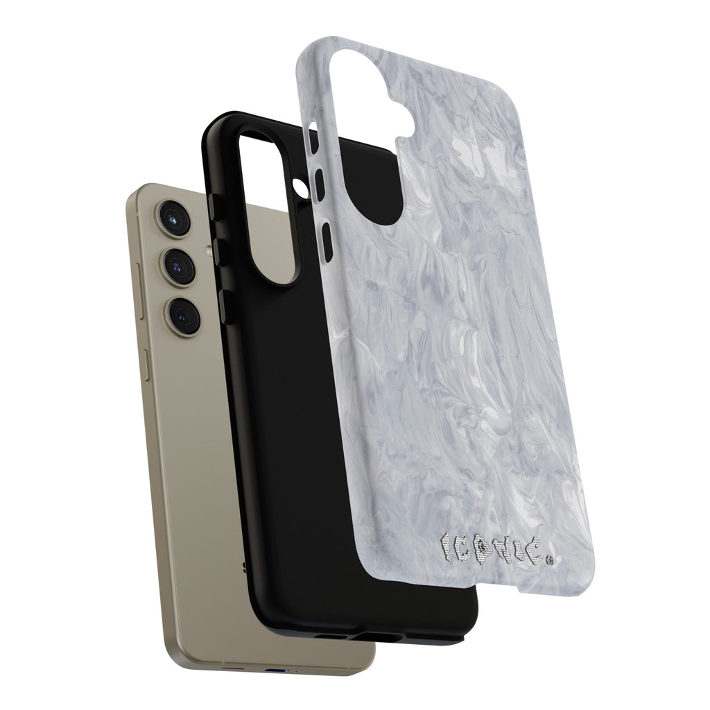 Silver Marble Tough Cases