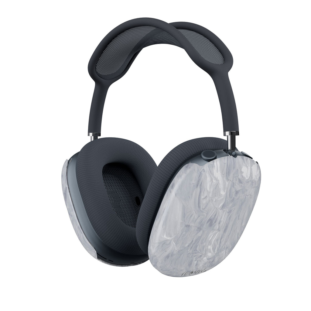 Silver Marble AirPods Max Shell Case