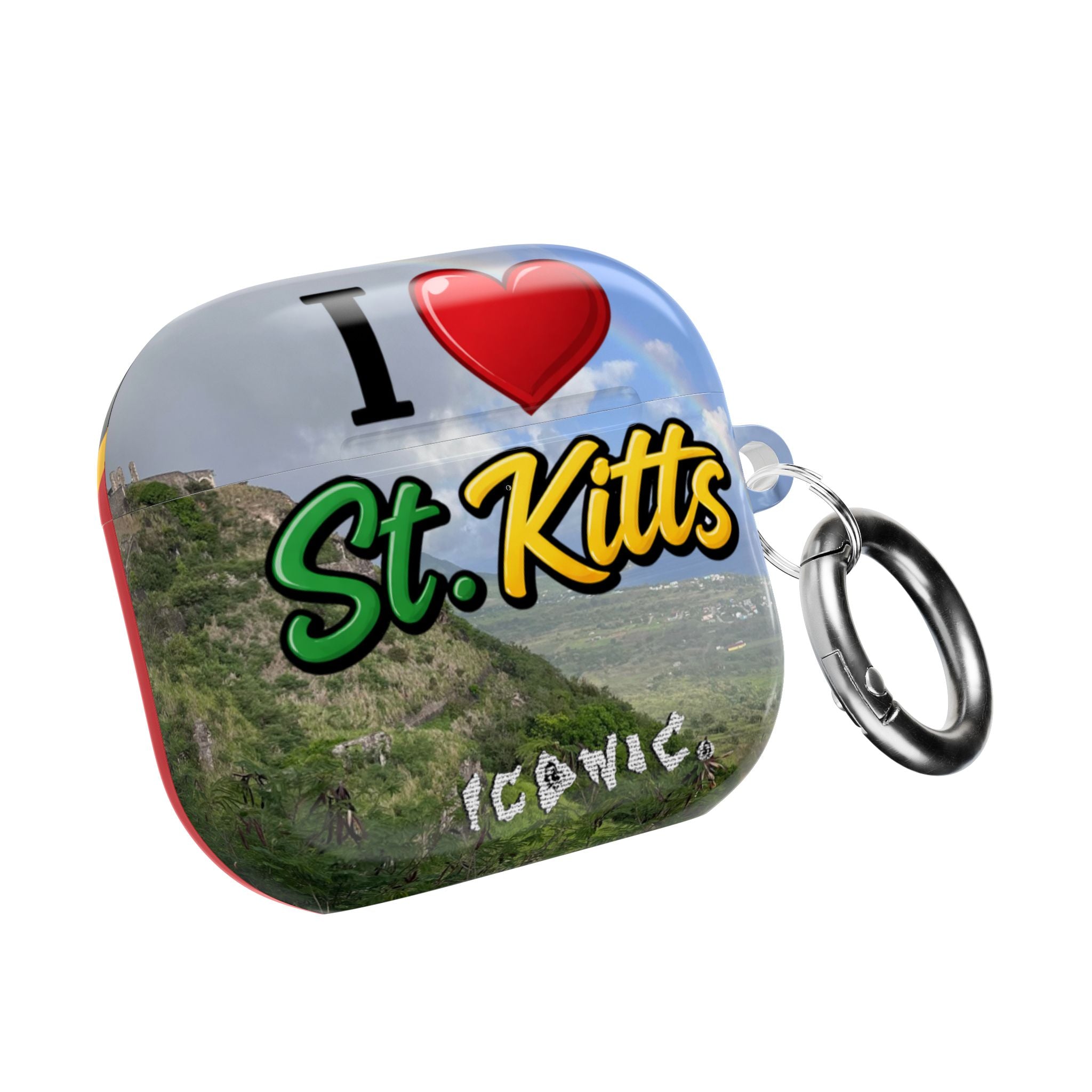 Iconic I Heart St. Kitts AirPods Case