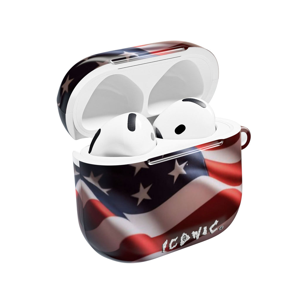 Iconic Flag USA AirPods Case